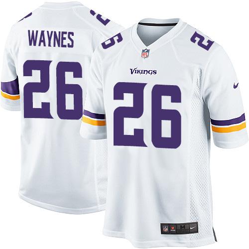 Nike Vikings #26 Trae Waynes White Youth Stitched NFL Elite Jersey